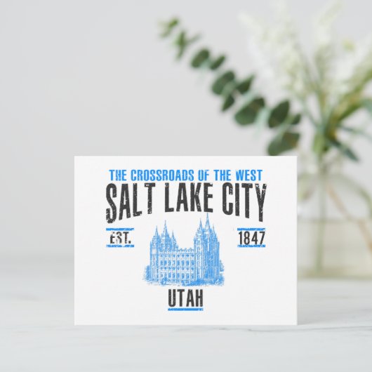 Salt Lake City Briefkaart (Staand voorkant)