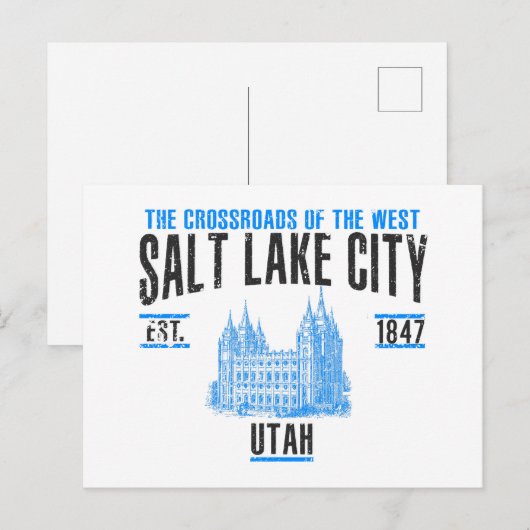 Salt Lake City Briefkaart (Voorkant / Achterkant)