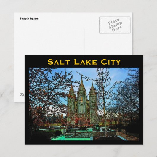 Salt Lake City Briefkaart (Voorkant / Achterkant)