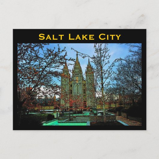 Salt Lake City Briefkaart (Voorkant)