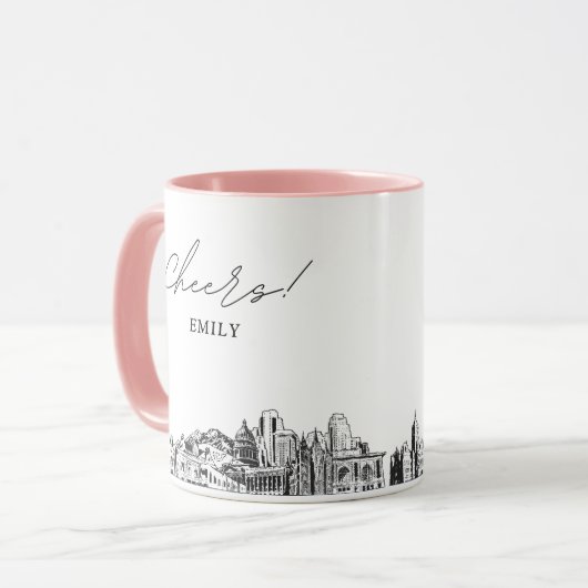Salt Lake City Bruiloft Gepersonaliseerde Koffie M Mok (Voorkant links)