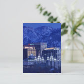 Salt Lake City Downtown Winter Skyline Briefkaart (Staand voorkant)