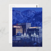 Salt Lake City Downtown Winter Skyline Briefkaart (Voorkant / Achterkant)
