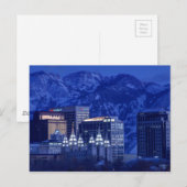 Salt Lake City Downtown Winter Skyline Briefkaart (Voorkant / Achterkant)