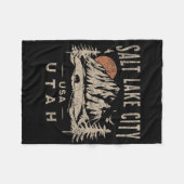 Salt Lake City Fleece Deken (Voorkant (Horizontaal))