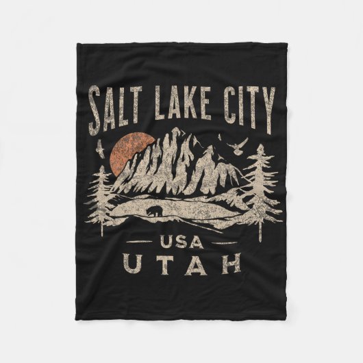 Salt Lake City Fleece Deken (Voorkant)