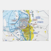 Salt Lake City Flyway Chart Theedoek (Horizontaal)