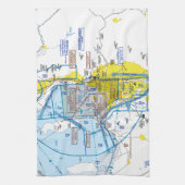 Salt Lake City Flyway Chart Theedoek (Verticaal)