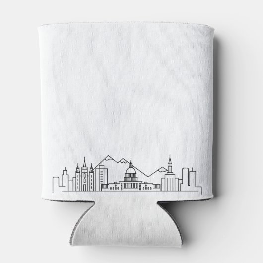 Salt Lake City gestileerd | Koelbox voor weddensch Blikjeskoeler (Achterkant)