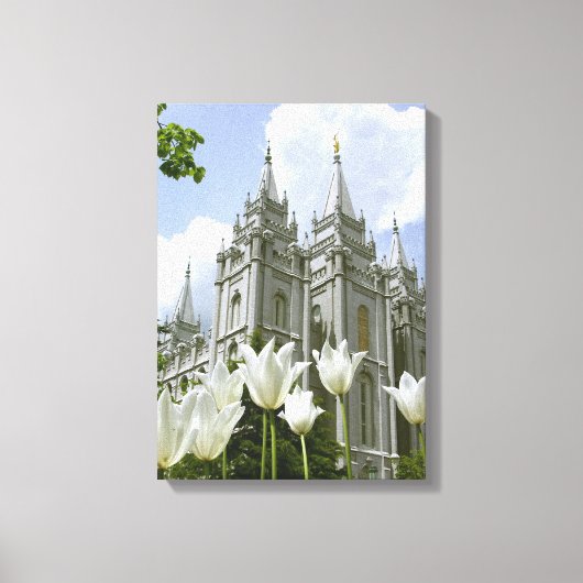 Salt Lake City LDS Temple Canvas Afdruk (Voorkant)