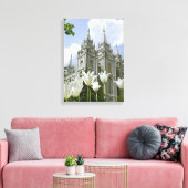 Salt Lake City LDS Temple Canvas Afdruk (Insitu (Woonkamer))