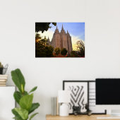 Salt Lake City, LDS Temple Poster (Thuiskantoor)