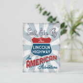 Salt Lake City Lincoln Hwy Amerika Utah Briefkaart (Staand voorkant)