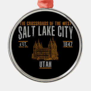 Salt Lake City Metalen Ornament