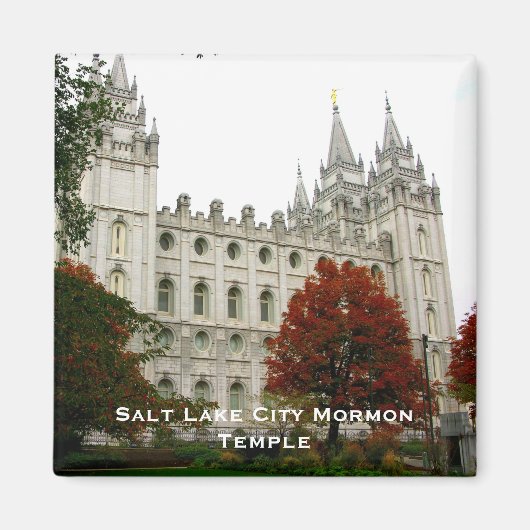 Salt Lake City Mormon Temple Magneet (Voorkant)