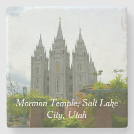 Salt Lake City Mormon Temple Stone Onderzetter