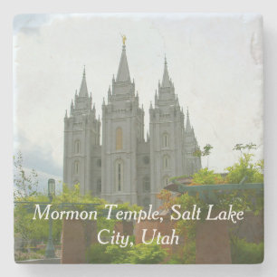 Salt Lake City Mormon Temple Stone Onderzetter