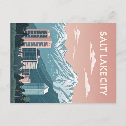 Salt Lake City: Mountain Majesty en stedelijke cha Briefkaart (Voorkant)