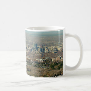Salt Lake City Panoramisch Uitzicht Koffiemok