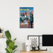 Salt Lake City Poster (Thuiskantoor)