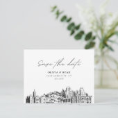 Salt Lake City Save the Date Briefkaart Wedding (Staand voorkant)