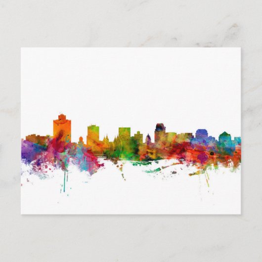 Salt Lake City Skyline Briefkaart (Voorkant)