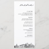 Salt Lake City Skyline Huwelijksdiner Menu (Voorkant)