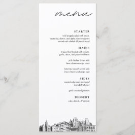 Salt Lake City Skyline Huwelijksdiner Menu