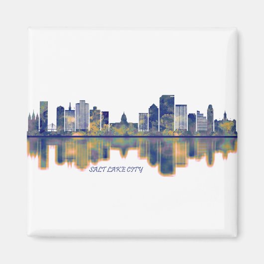 Salt Lake City Skyline Magneet (Voorkant)