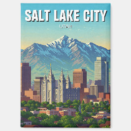 Salt Lake City Skyline Utah Magneet