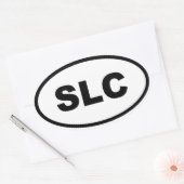 Salt Lake City SLC Ovale Sticker (Envelop)