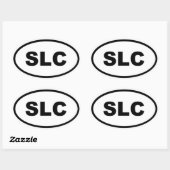 Salt Lake City SLC Ovale Sticker (Vel)