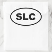 Salt Lake City SLC Ovale Sticker (Tas)