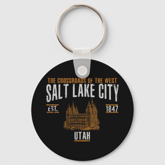Salt Lake City Sleutelhanger (Voorkant)
