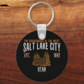 Salt Lake City Sleutelhanger (Voorkant)