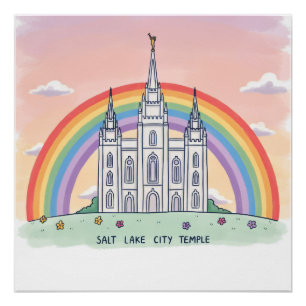 Salt Lake City-tempel Perfect Poster