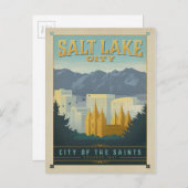 Salt Lake City, UT Briefkaart (Voorkant / Achterkant)