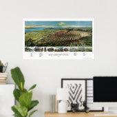Salt Lake City, UT Panoramic Map - 1891 Poster (Thuiskantoor)