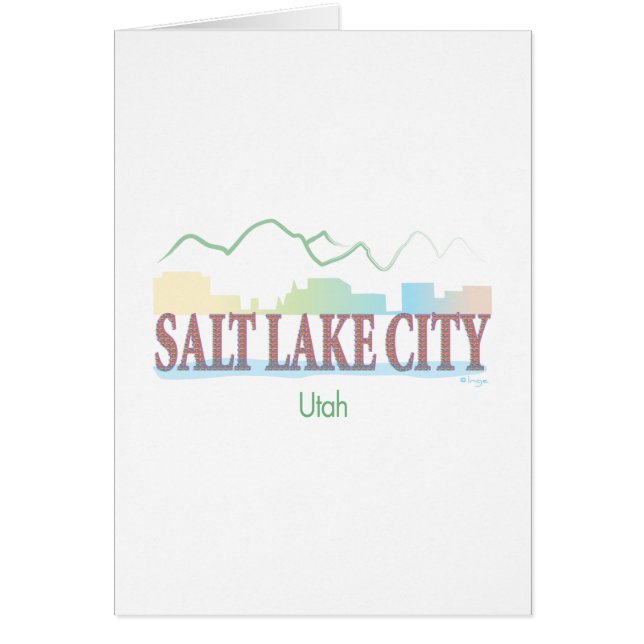 Salt Lake City,Utah (Voorkant)