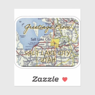 Salt Lake City Utah 1955 Sticker