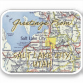 Salt Lake City Utah 1955 Sticker (Voorkant)