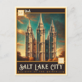 Salt Lake City, Utah | Antiek Briefkaart