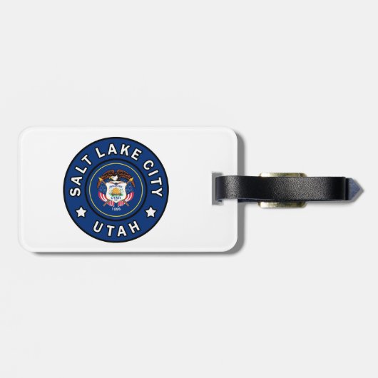 Salt Lake City Utah Bagagelabel (Achterkant horizontaal)