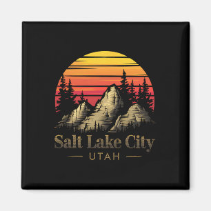 Salt Lake City Utah Berg Wandelen Souvenir Cadeau Magneet