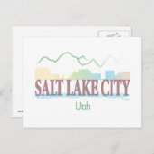 Salt Lake City,Utah Briefkaart (Voorkant / Achterkant)