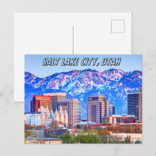 Salt Lake City, Utah Briefkaart (Voorkant / Achterkant)