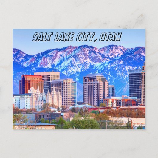 Salt Lake City, Utah Briefkaart (Voorkant)