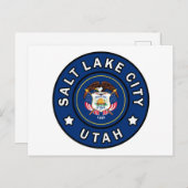 Salt Lake City Utah Briefkaart (Voorkant / Achterkant)