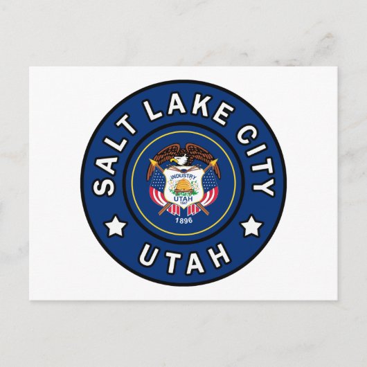 Salt Lake City Utah Briefkaart (Voorkant)