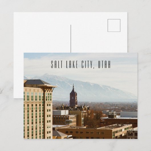 Salt Lake City, Utah Briefkaart (Voorkant / Achterkant)
